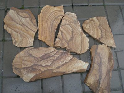 Натуральный камень пластушка песчаник Тигровый - main